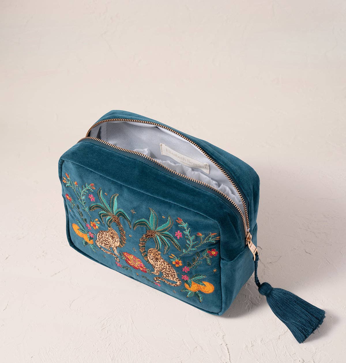 Tropical Jaguar Makeup Bag