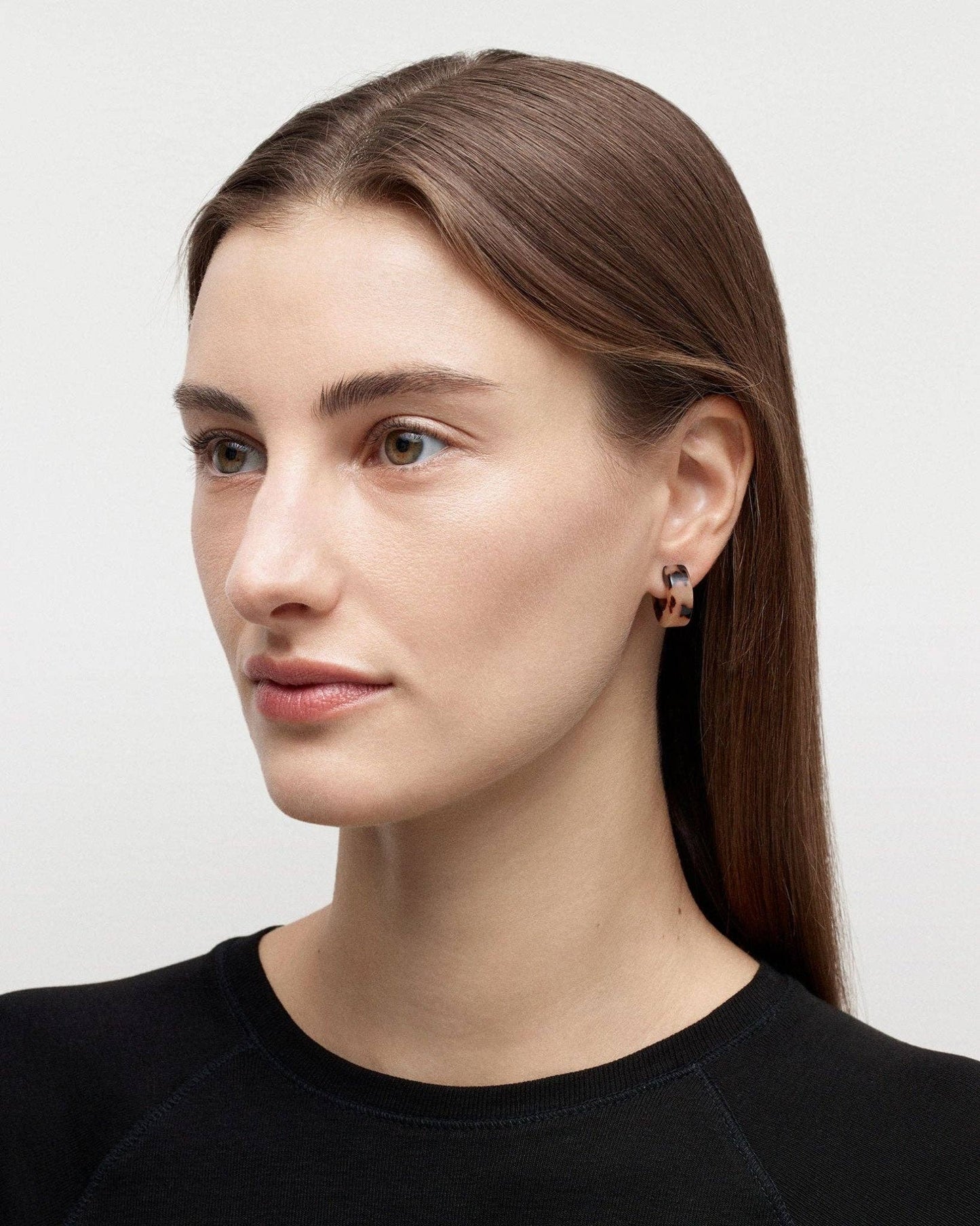 Muse Hoops in Tiger's Eye