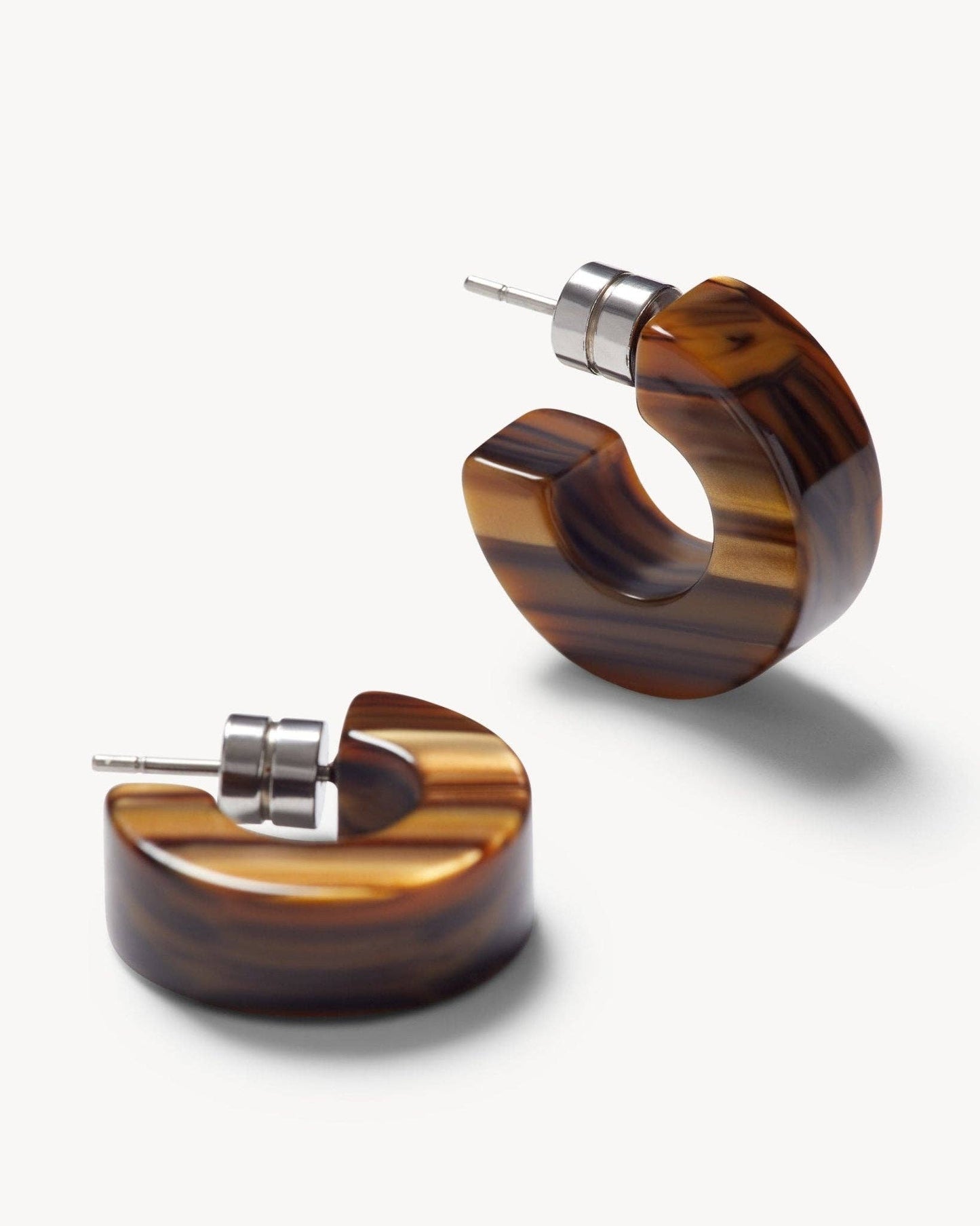 Muse Hoops in Tiger's Eye