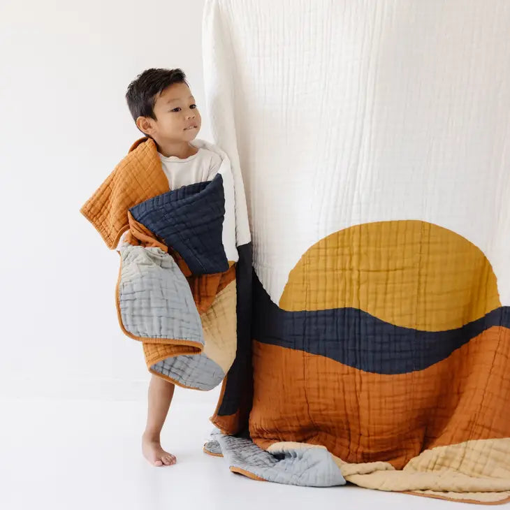 Large Sunset Throw Blanket