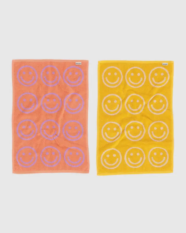 Hand Towel Set of Two - Happy Lilac Marigold