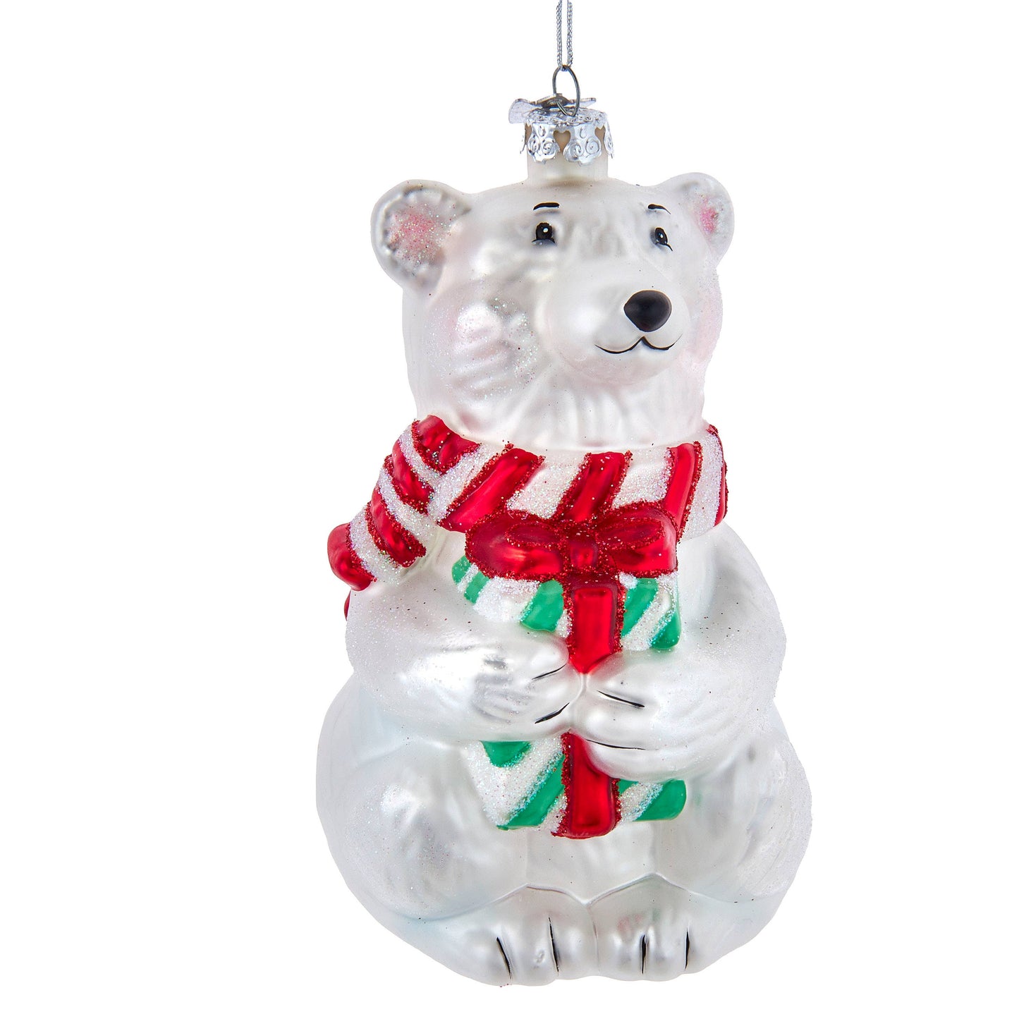 Noble Gems™ Glass Polar Bear With Gift Ornament