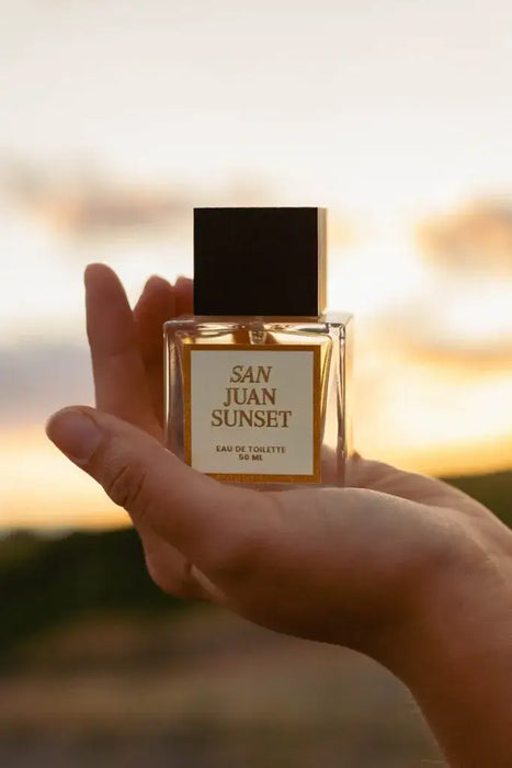 "San Juan SUNSET", Eau de Toilette | Perfume, WOOD CAP
