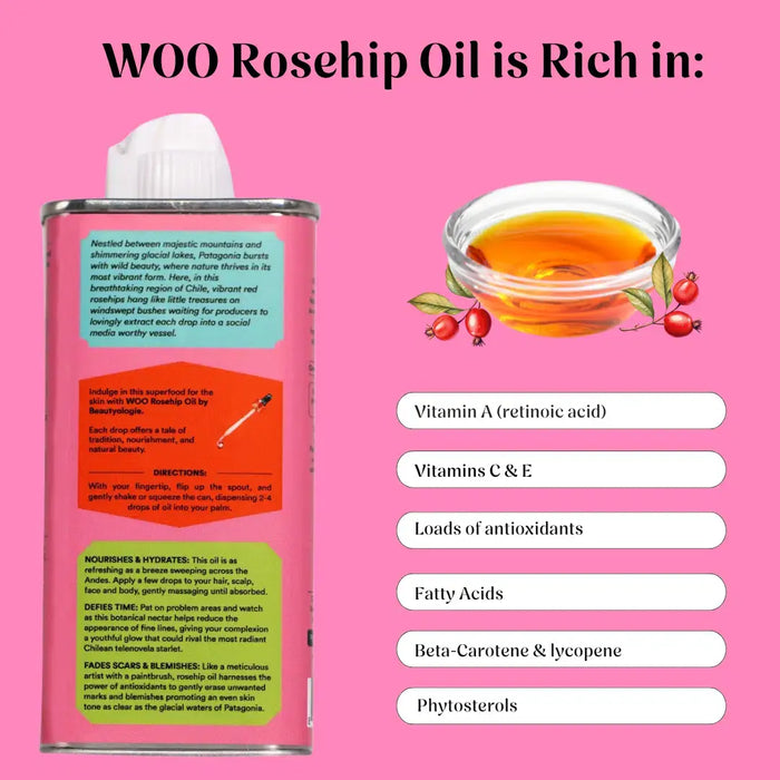 Rosehip Oil, 100% Organic
