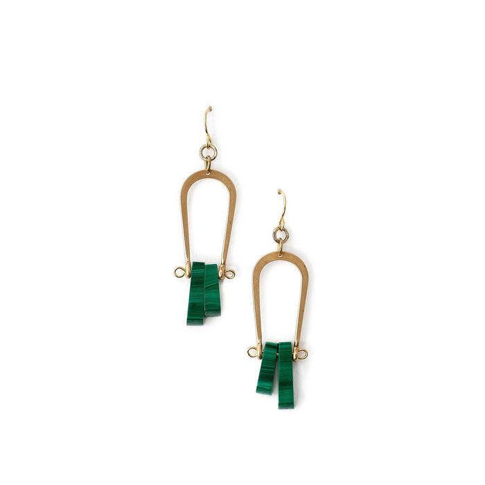 Malachite Earrings