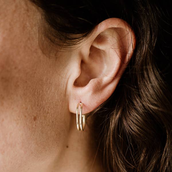 Cigar Split Hoops