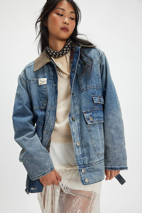 Sweet Talk Denim Barn Coat