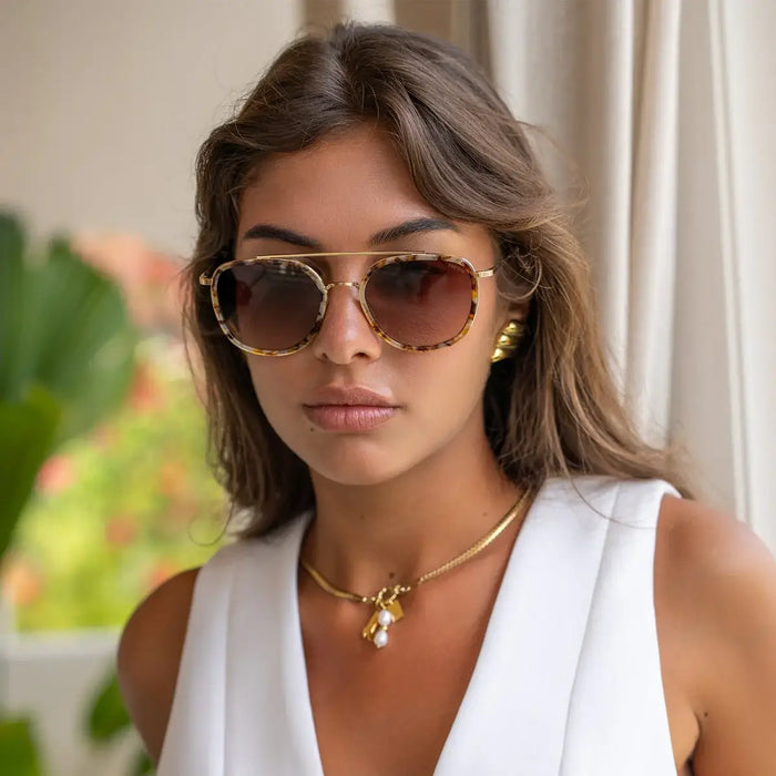 Weston Acetate Round Sunglasses