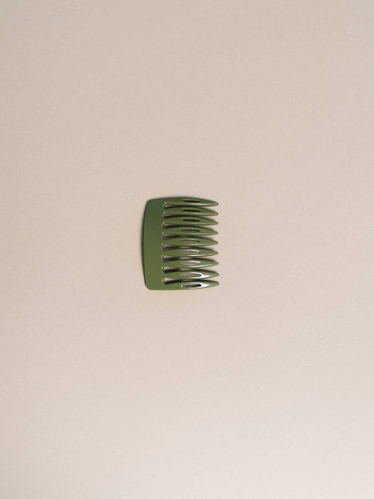 French Side Hair Comb Peineta | Green