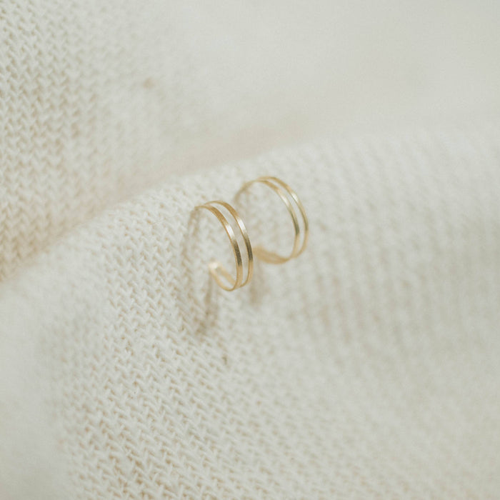 Cigar Split Hoops