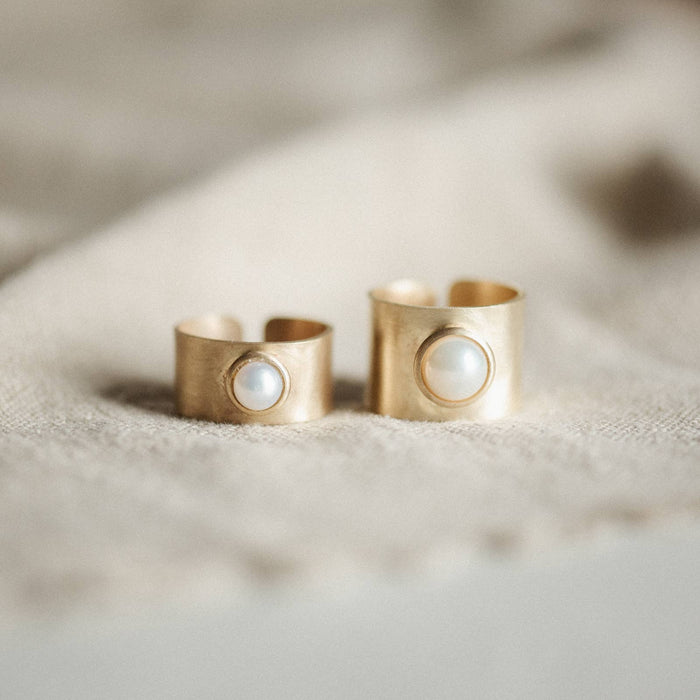 Nile Ring / 6mm / Pearl