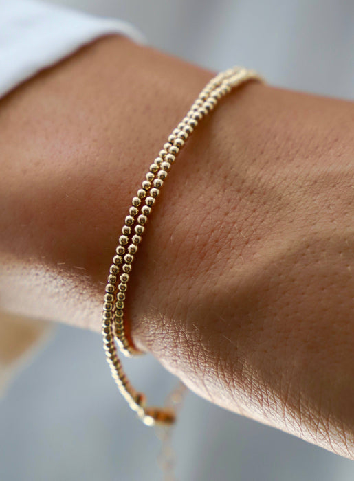 Double Wrap Bracelet - Gold Filled