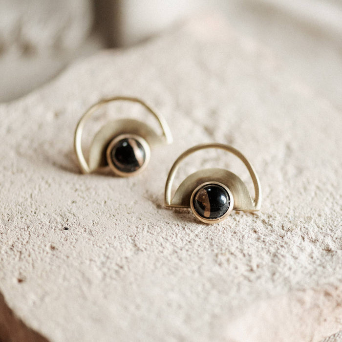 Yuma Studs / Copper Obsidian