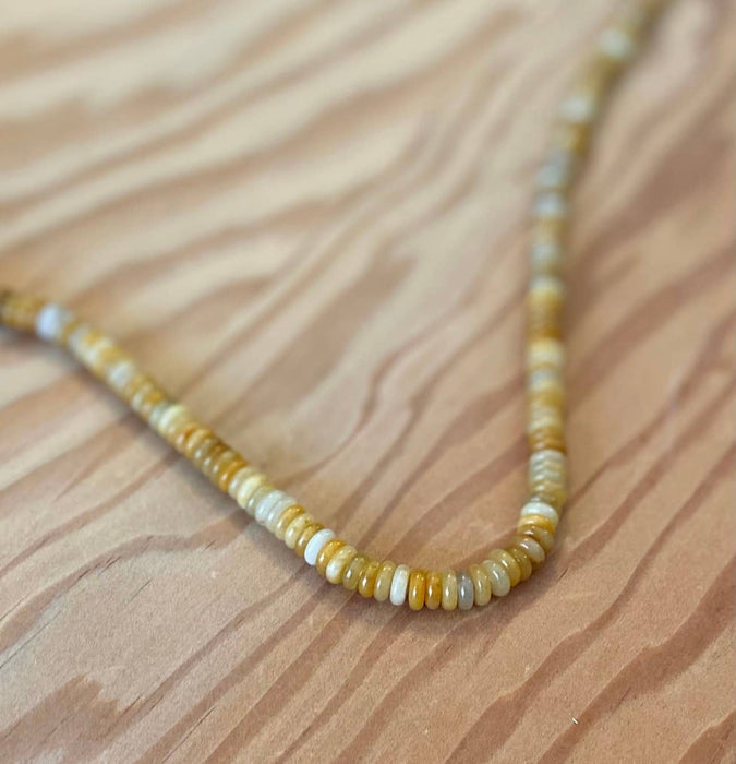 Honey Jade Beaded Necklace