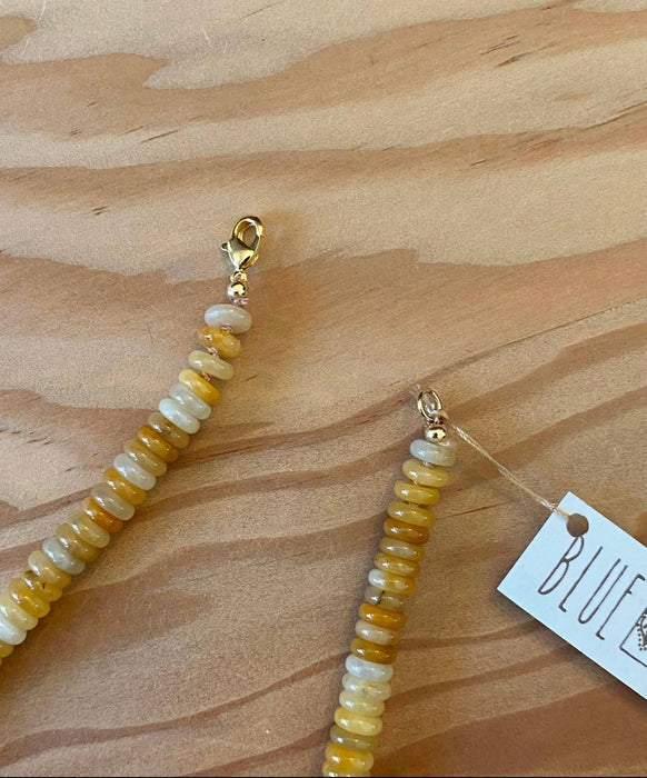 Honey Jade Beaded Necklace