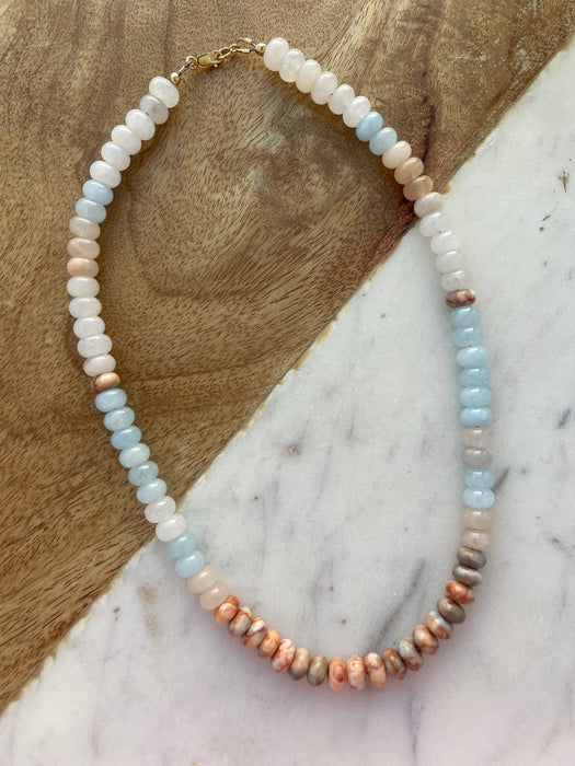 Ro Gemstone Hand Beaded - Gold Fill