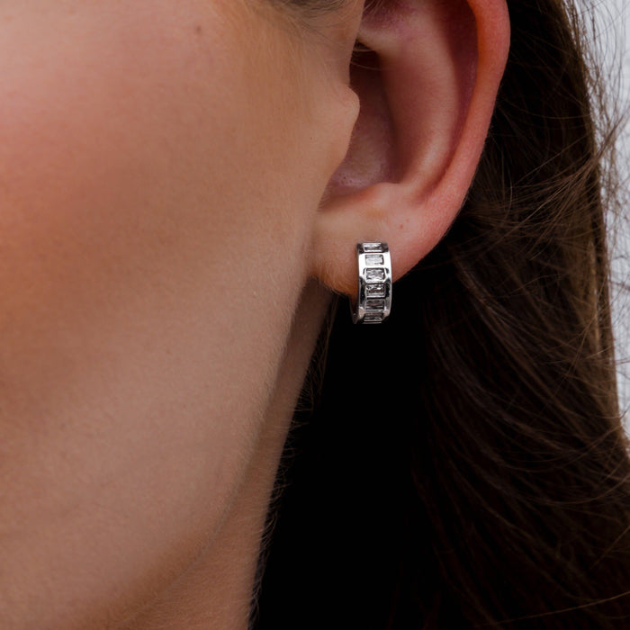 Baguette Huggie Earrings