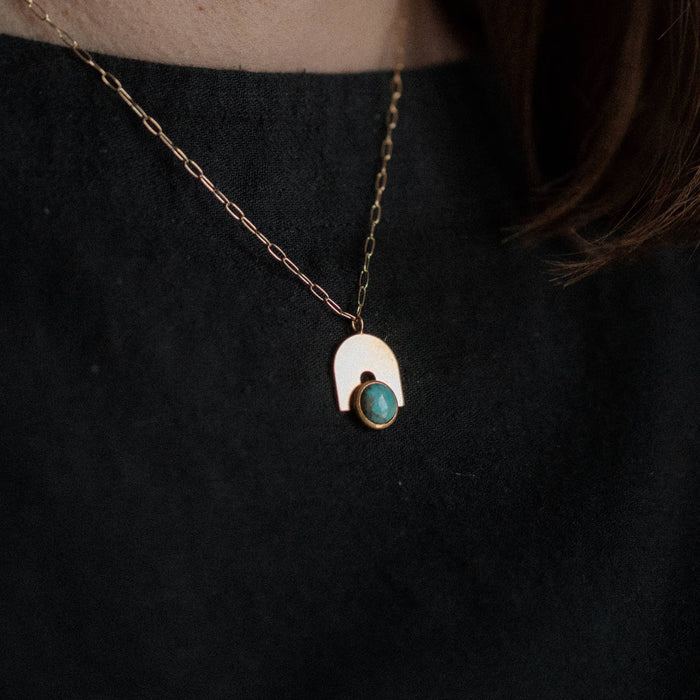 Bali Necklace / Turquoise / Demi-Fine Gold