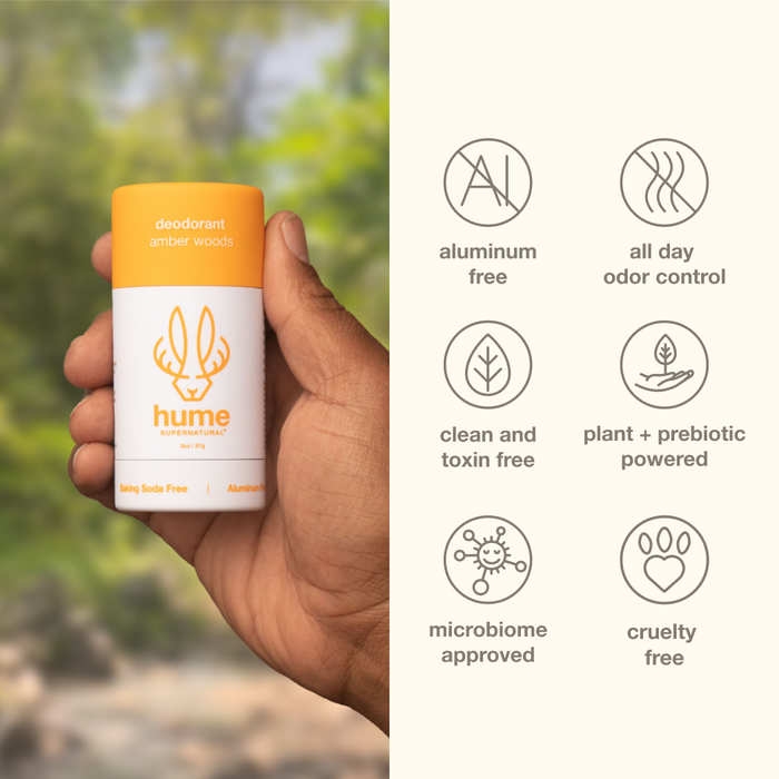 Plant & Probiotic Deodorant- Amber Woods