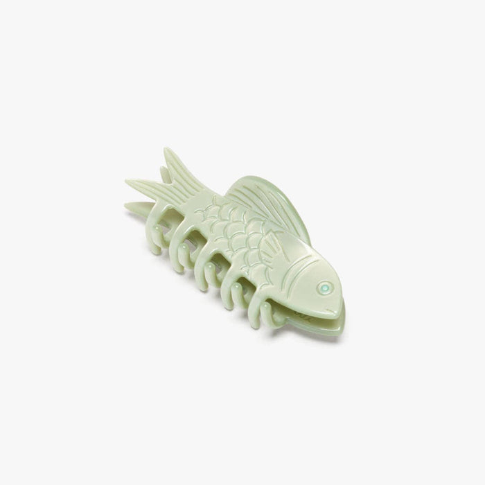 Jade Green Fish Mini Hair Claw