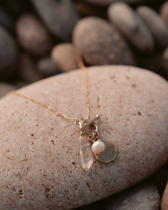 Selene Gold Charm Necklace