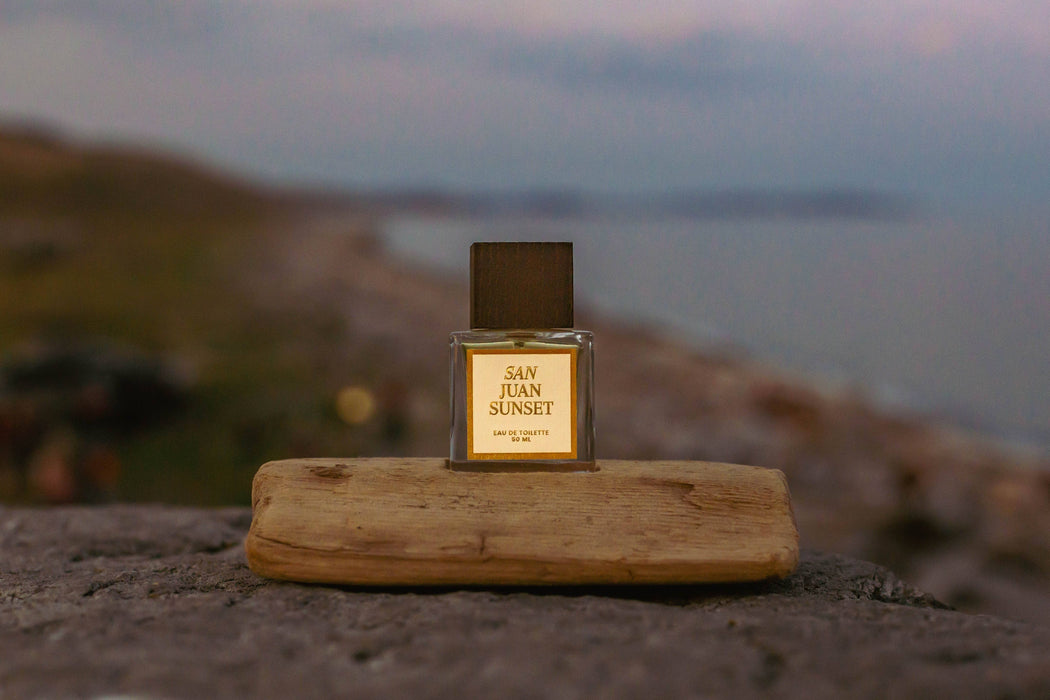 "San Juan SUNSET", Eau de Toilette | Perfume, WOOD CAP