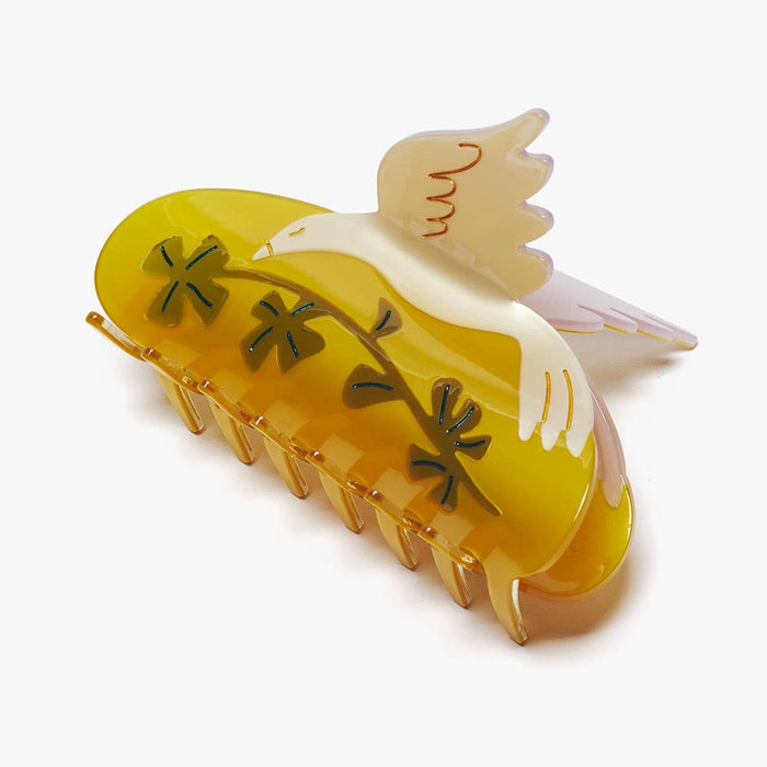 White Dove Lucky Four Leaf Claw