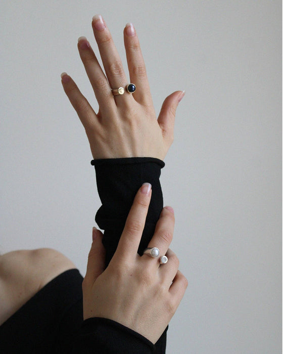 Libra Ring - White Pearl