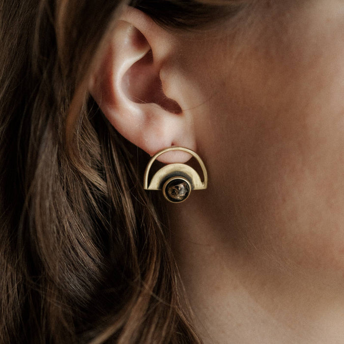 Yuma Studs / Copper Obsidian