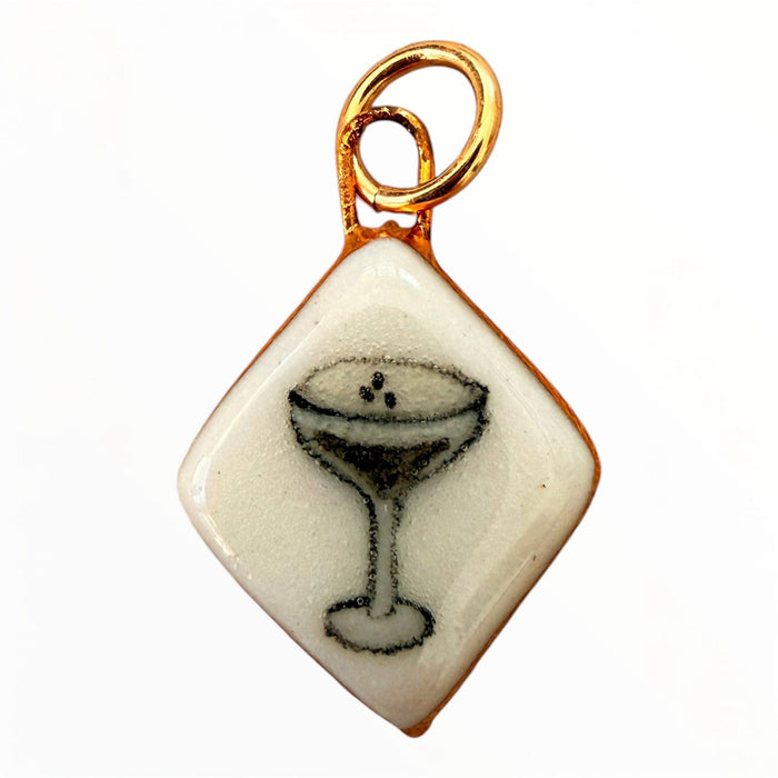 Espresso Martini Glass Charm