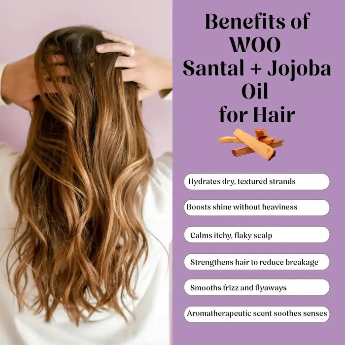 Santal + Jojoba Oil, 100% Organic