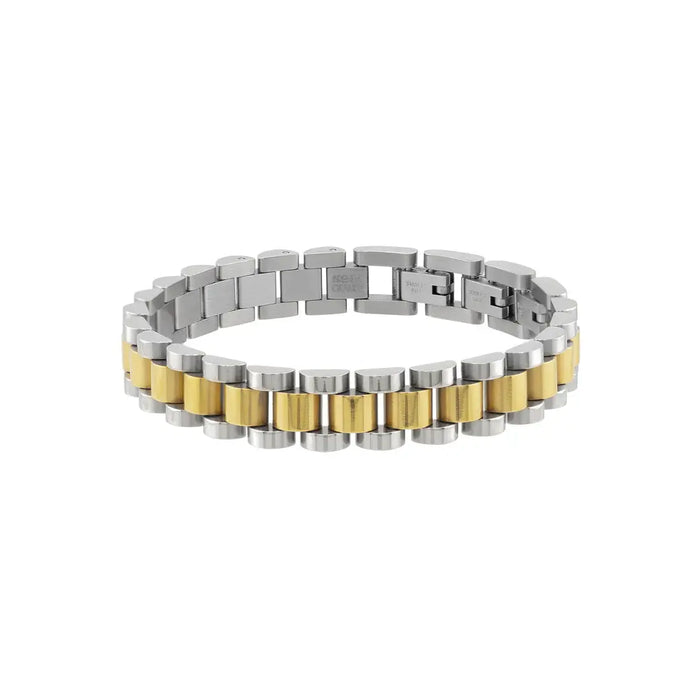 Waterproof Two Tone Watch Band Bracelet