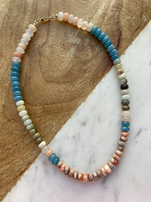 Ro Gemstone Hand Beaded - Gold Fill