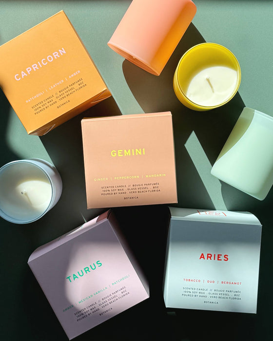 Leo Zodiac Candle