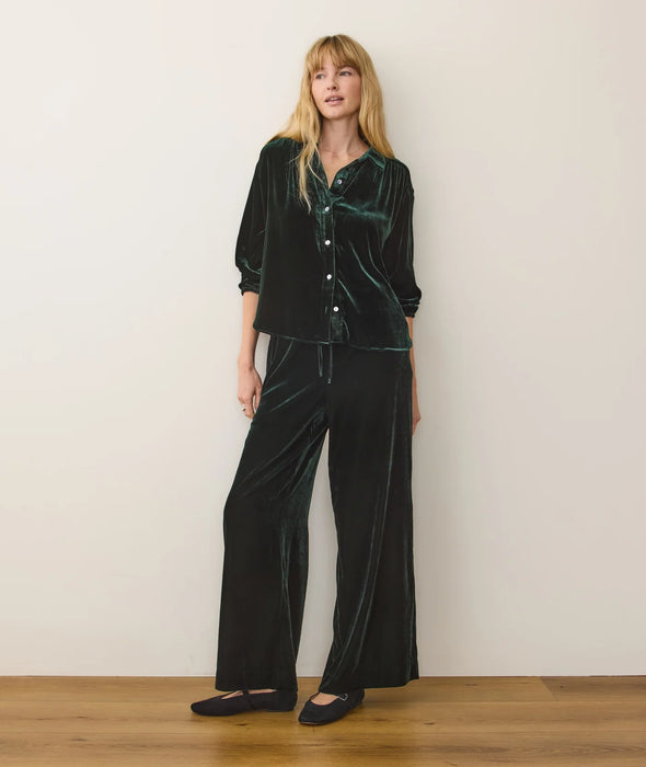 Bella Velvet Drawstring Pant