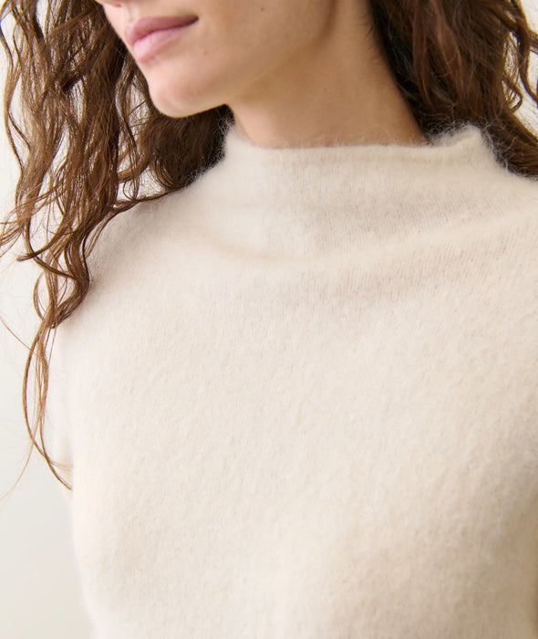 Suri Alpaca Mock Neck Sweater
