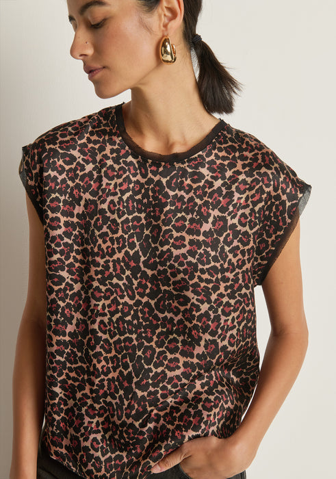 Helen Top - Winter Leopard