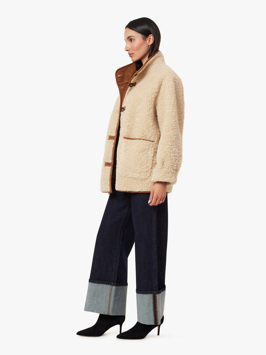 Shearling Coat | Natural