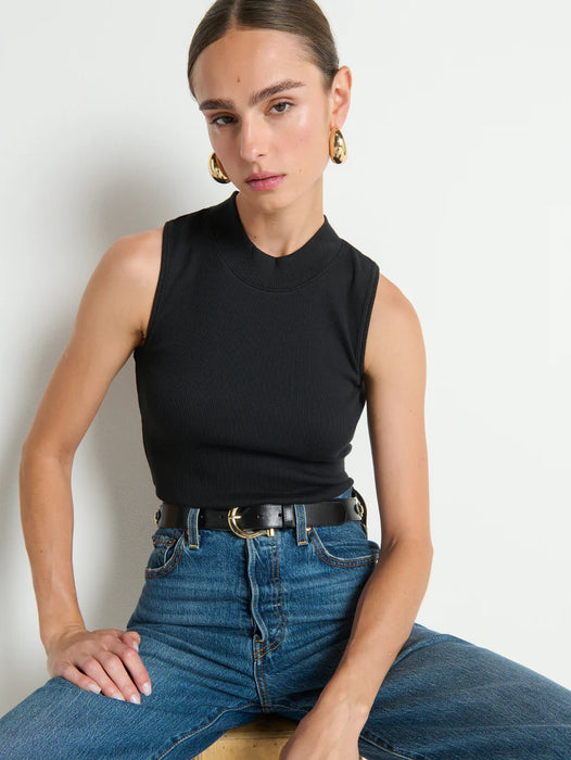 Joan Sleeveless Mock Neck