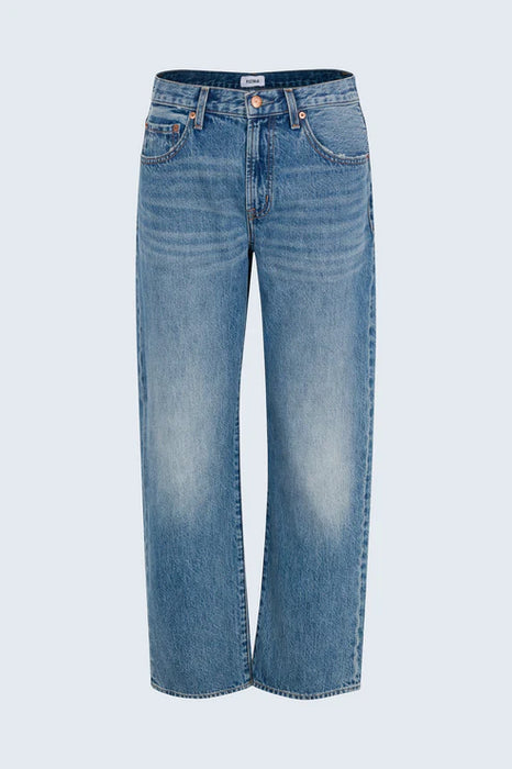 Lexi Mid Rise Bowed Straight Jeans