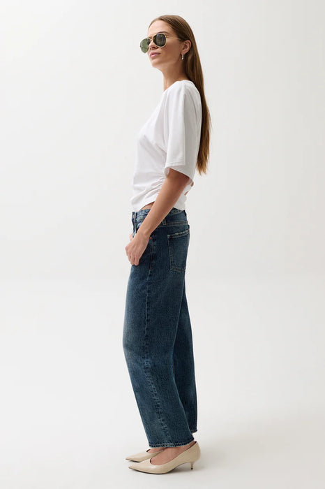 Lexi Mid Rise Bowed Straight - Artisan