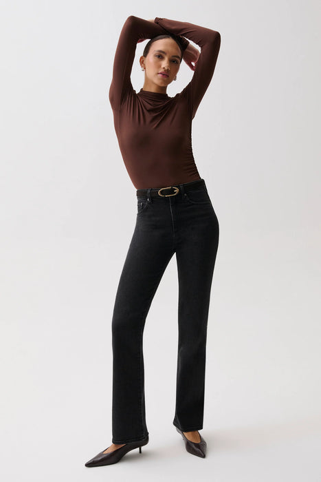 Nathalia Draped Mock Neck