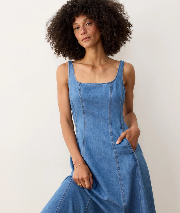 Roan Denim Maxi Dress