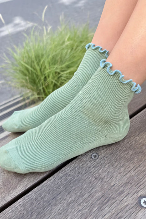 Ruffled Modal Socks