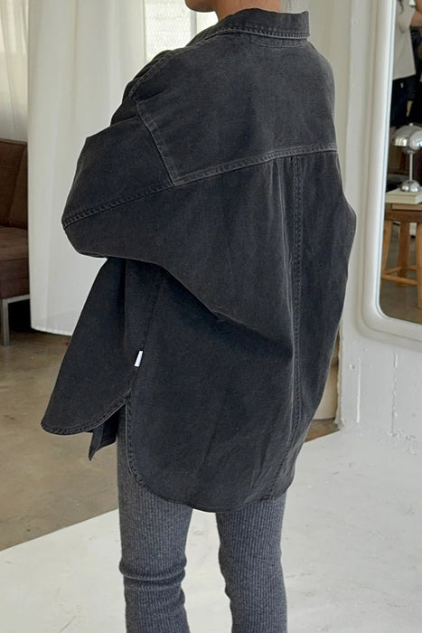 Theo Jacket Black Denim