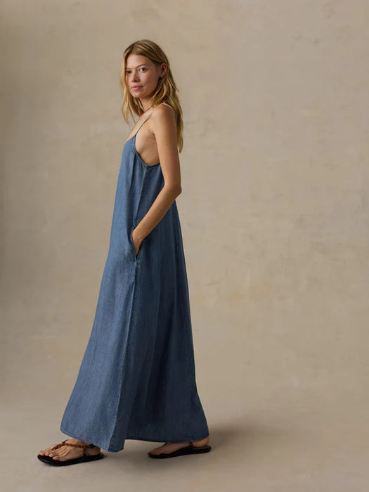 Chambray Slip Dress