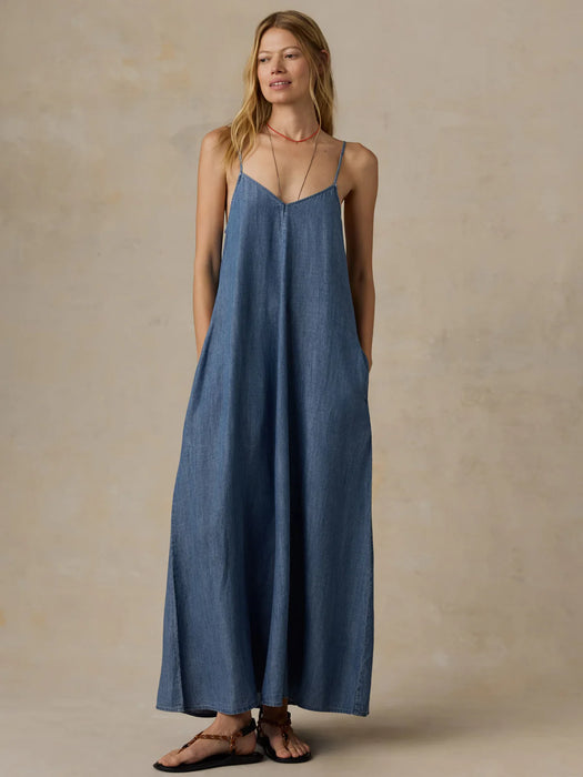 Chambray Slip Dress
