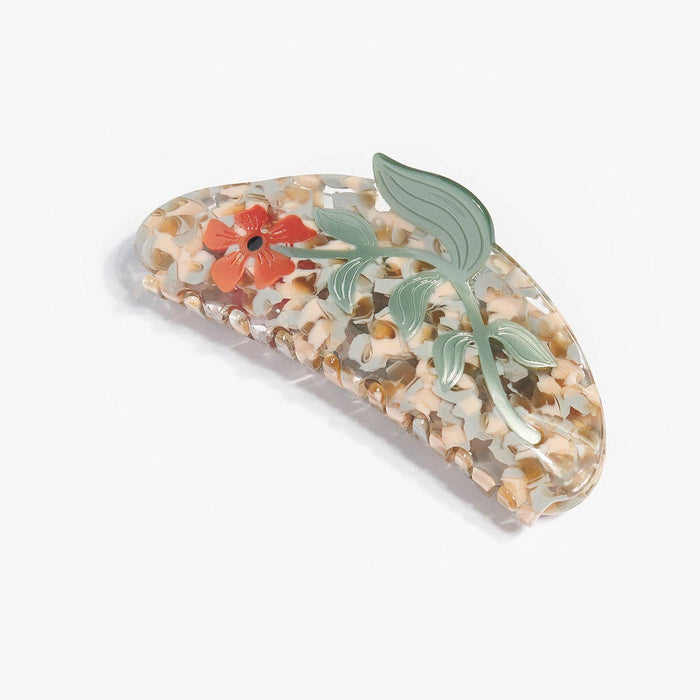 Hesperides Orange Acetate Floral Large Hair Claw