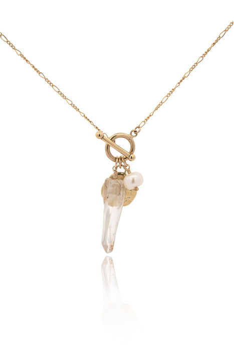 Selene Gold Charm Necklace