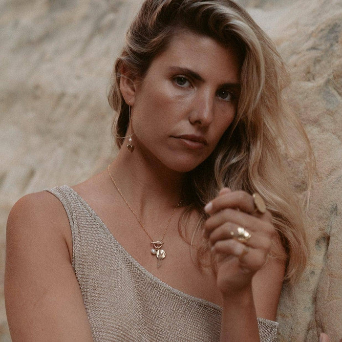 Selene Gold Charm Necklace